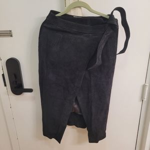 ASOS Suede Wrap Skirt